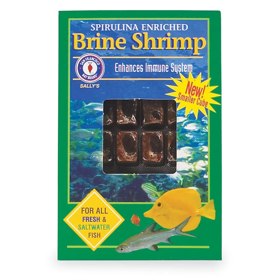 PetSmart Frozen Spirulina Brine Shrimp - Premium Frozen Fish Food for Aquatic Pets