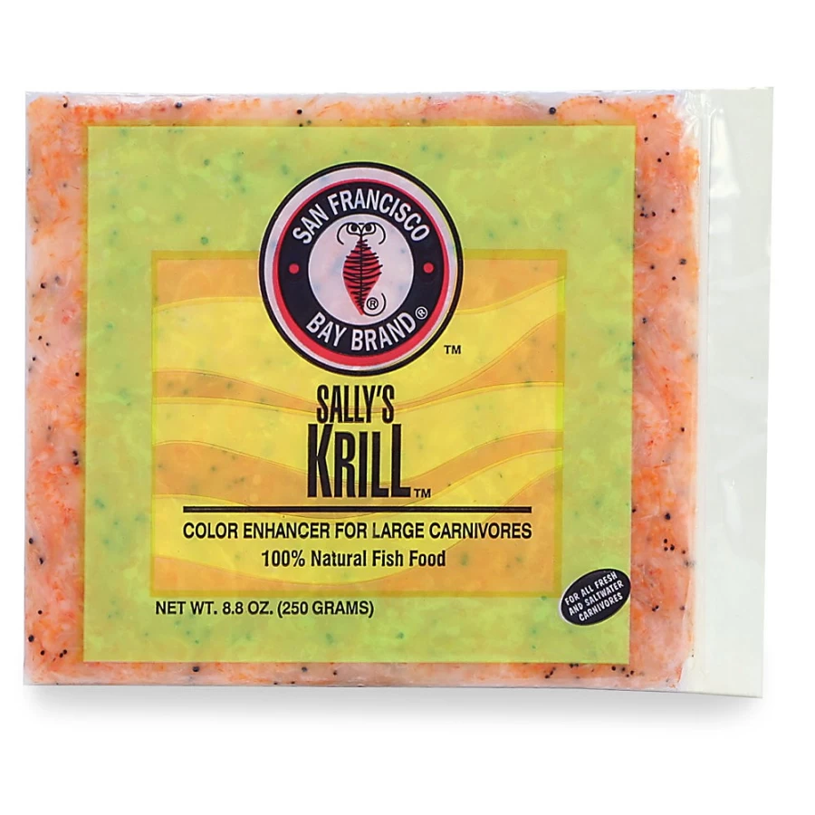 PetSmart Sally's Frozen Krill Fish Food by San Francisco Bay Brand – Premium Aquatic Pet Nutrition