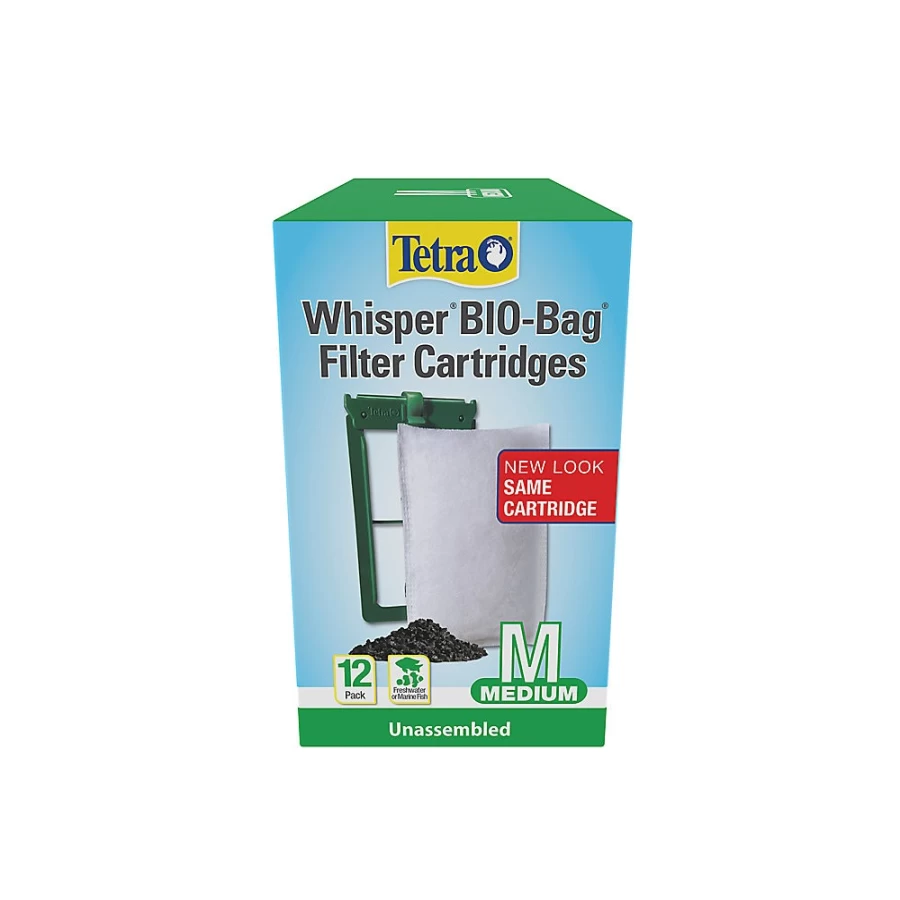 PetSmart Tetra Whisper Bio-Bag Filter Cartridges for 20-60 Gallon Aquariums – 3-Pack