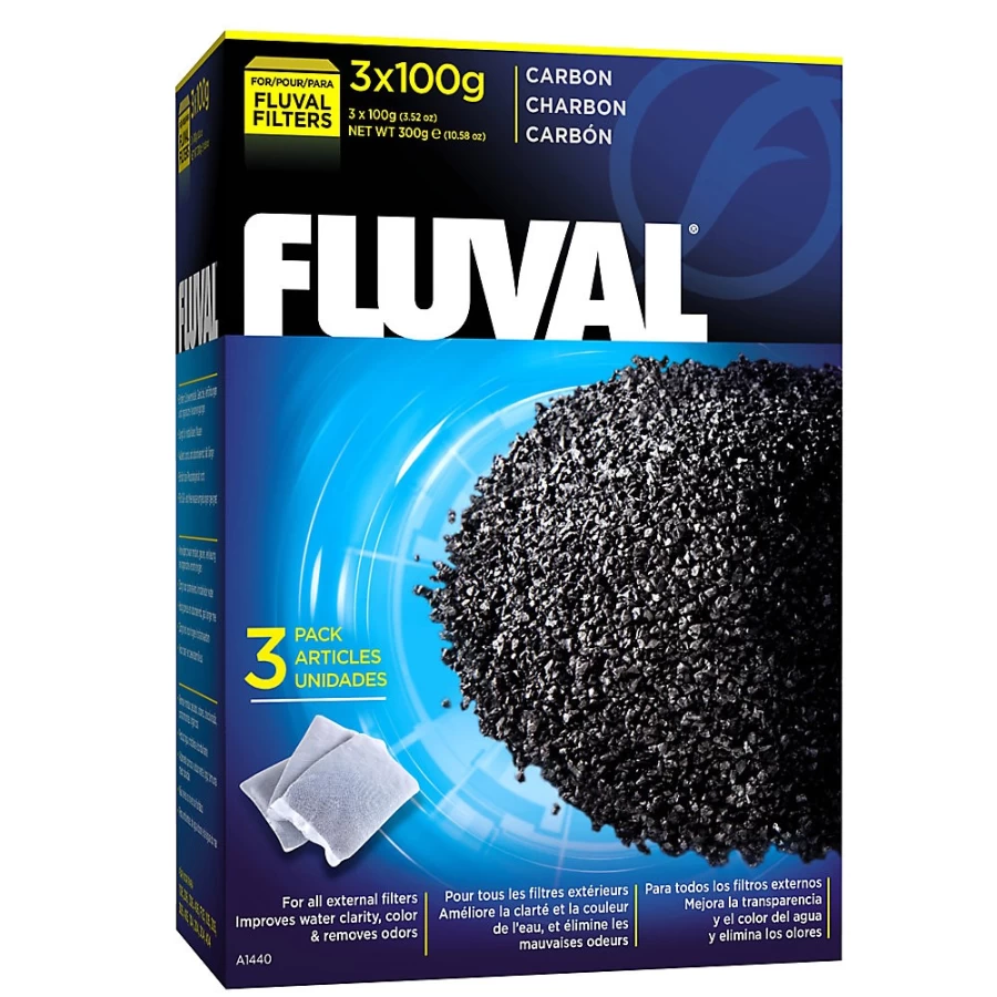 "Fluval UltraGrade Carbon Filter Media for Aquariums – PetSmart Premium Activated Charcoal"