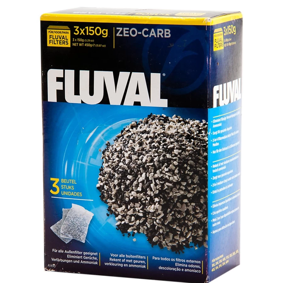 Fluval Zeo-Carb Aquarium Filter Media by PetSmart – Premium Carbon & Zeolite Blend for Water Clarity & Quality