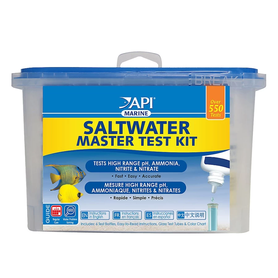 PetSmart API Saltwater Aquarium Test Kit - Master Water Testing for Marine Fish Tanks