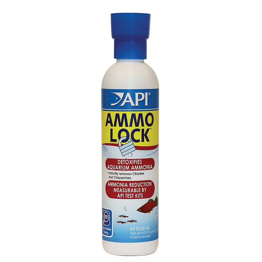 PetSmart API Ammo Lock Aquarium Water Detoxifier for Ammonia Removal – Safe & Fast Acting Fish Tank Treatment
