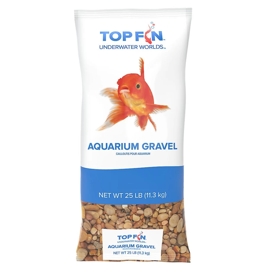 PetSmart Premium River Rock Aquarium Gravel - Top Fin Natural Mix for Fish Tanks