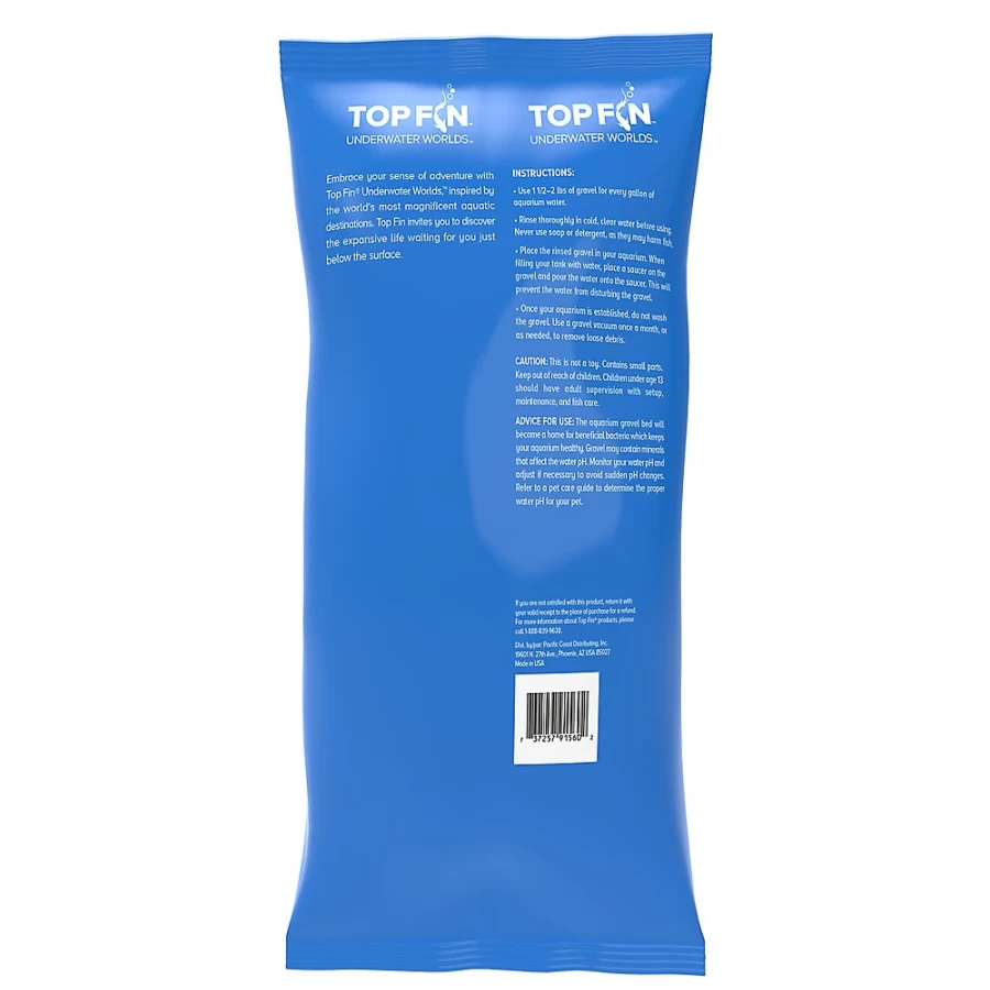 PetSmart Top Fin Premium Aquarium Gravel - Natural Beach Sand for Fish Tanks, 5-Pound Bag