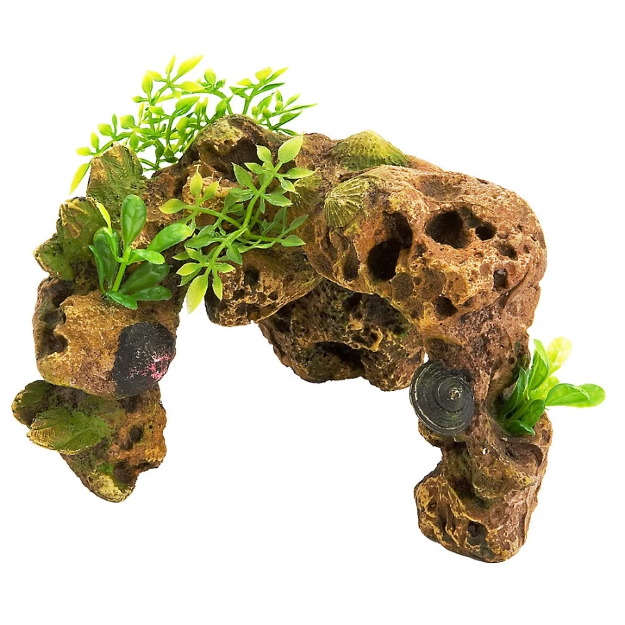 PetSmart Top Fin Stone Arch Shell Decoration for Aquarium Fish Tank