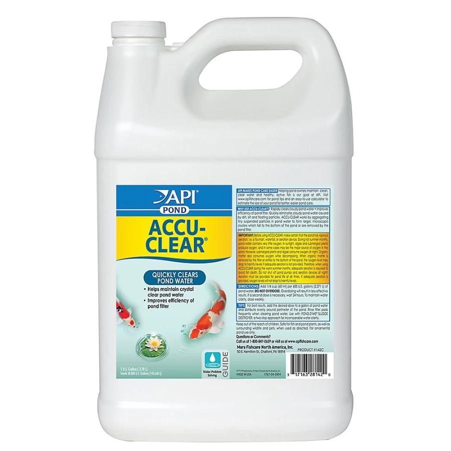 PetSmart API Accu-Clear Pond Water Clarifier – Crystal Clear Water Treatment for Healthy Fish