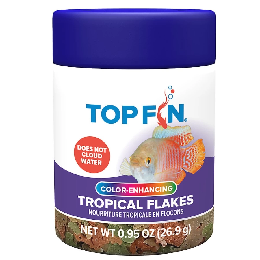 PetSmart Top Fin Tropical Fish Flakes - Premium Nutrition for Healthy Tropical Fish