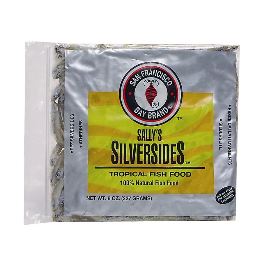 PetSmart Sally's Frozen Silversides Tropical Fish Food by San Francisco Bay Brand