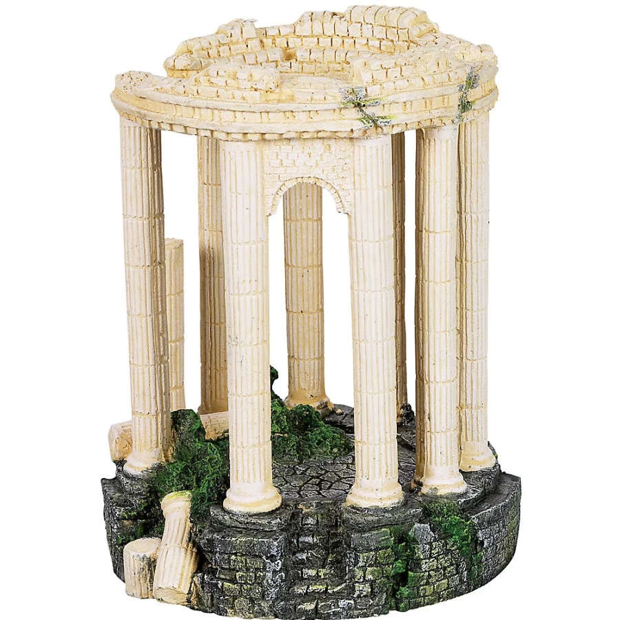 PetSmart Top Fin Roman Sanctuary Bubbler Aquarium Decoration with Bubble Effect