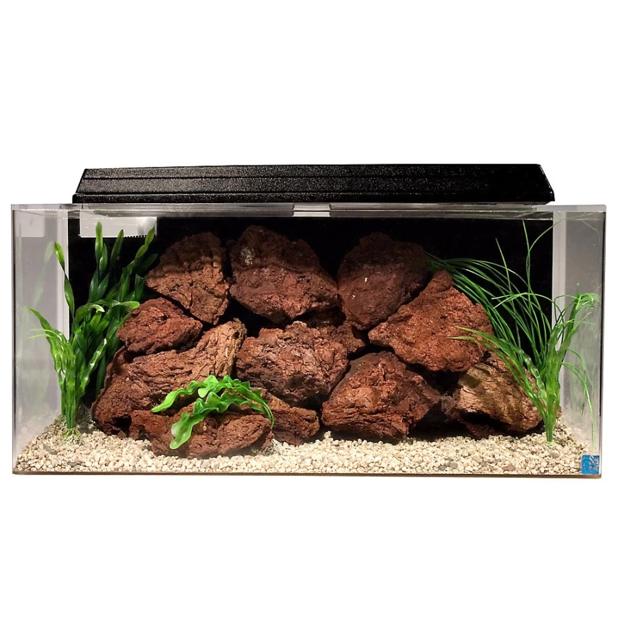 PetSmart SeaClear 30 Gallon Rectangle Aquarium Tank - System II Clear Glass Fish Tank for Freshwater & Saltwater
