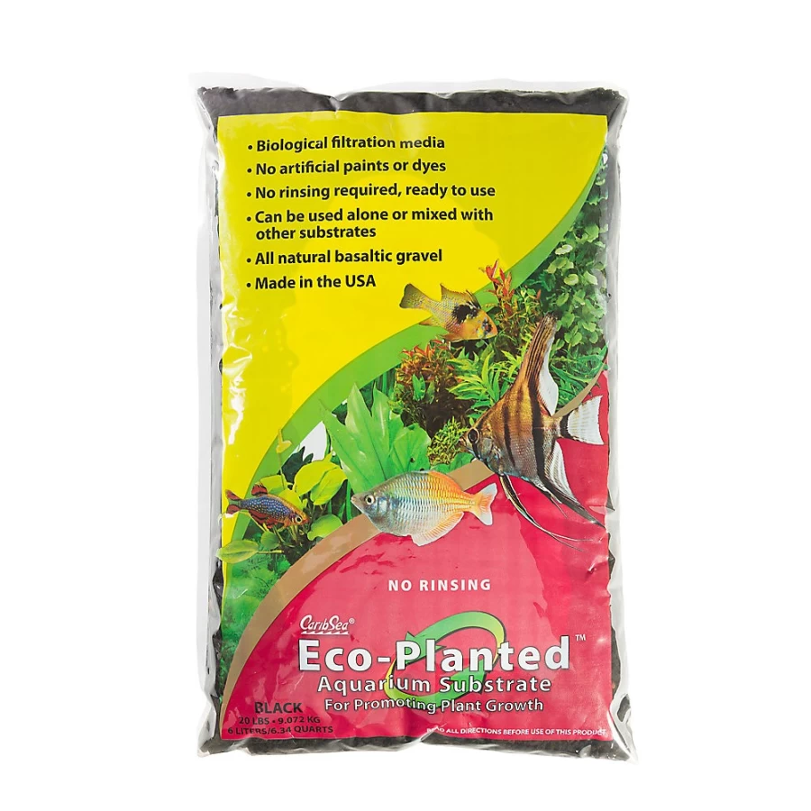 PetSmart CaribSea Eco-Complete Planted Aquarium Substrate - Nutrient-Rich Fish Tank Gravel for Aquatic Plants