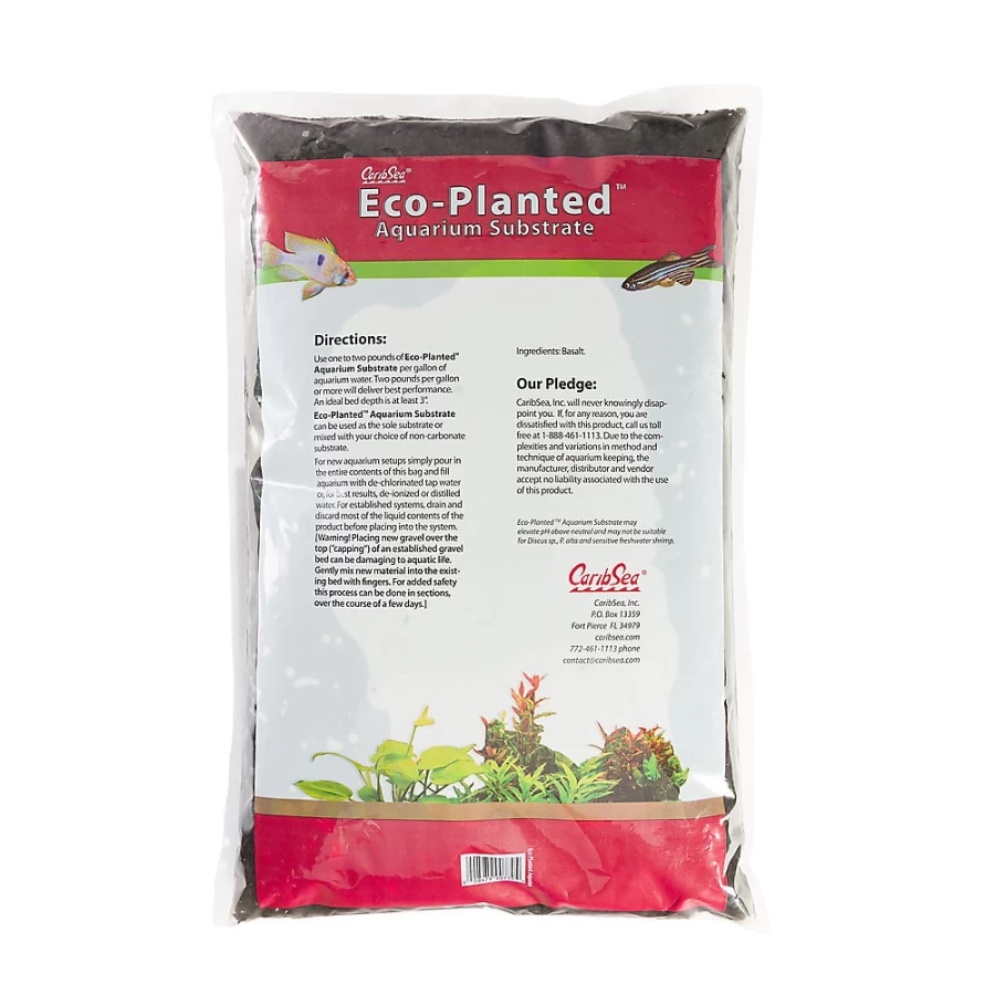 PetSmart CaribSea Eco-Complete Planted Aquarium Substrate - Nutrient-Rich Fish Tank Gravel for Aquatic Plants