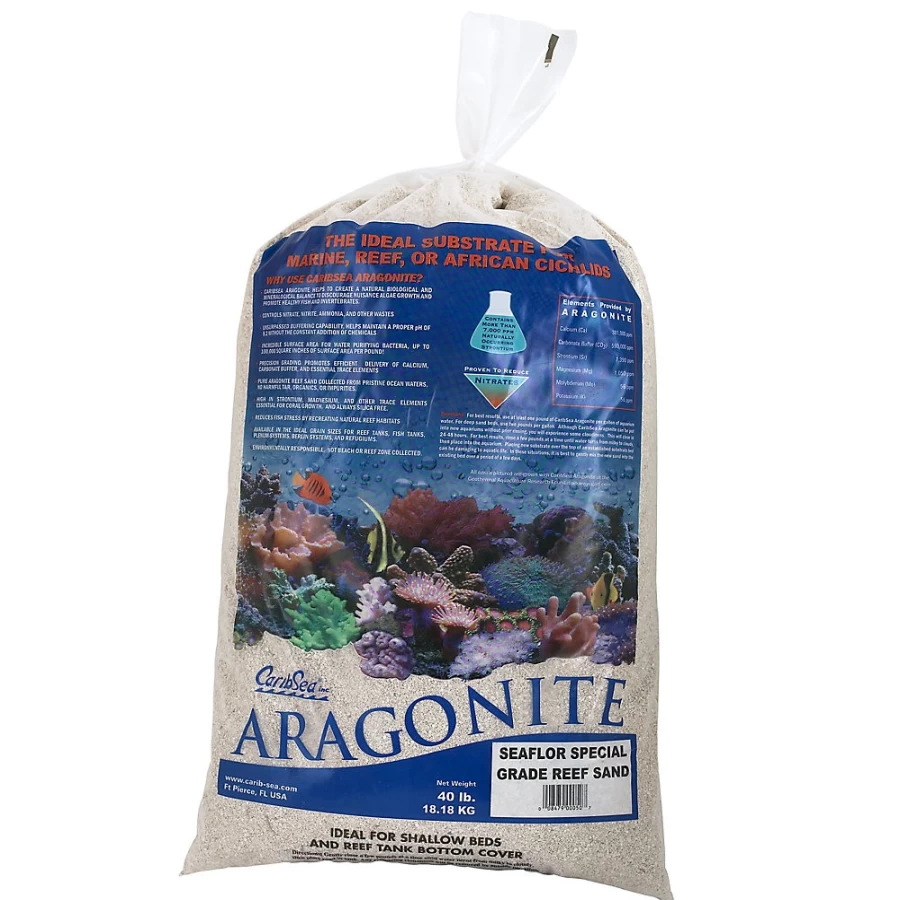 PetSmart CaribSea Aragonite Sand for Aquarium & Reef Tanks – Natural Marine Substrate