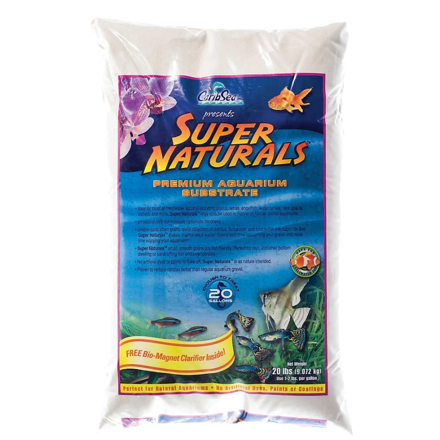 PetSmart CaribSea Super Naturals Aquarium Sand - Bright White Substrate for Freshwater & Saltwater Tanks