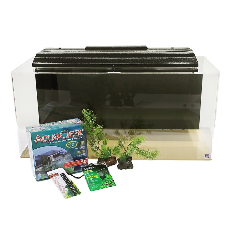 PetSmart SeaClear 40 Gallon Aquarium Starter Kit - Complete Fish Tank Set with Filter, Light & Accessories