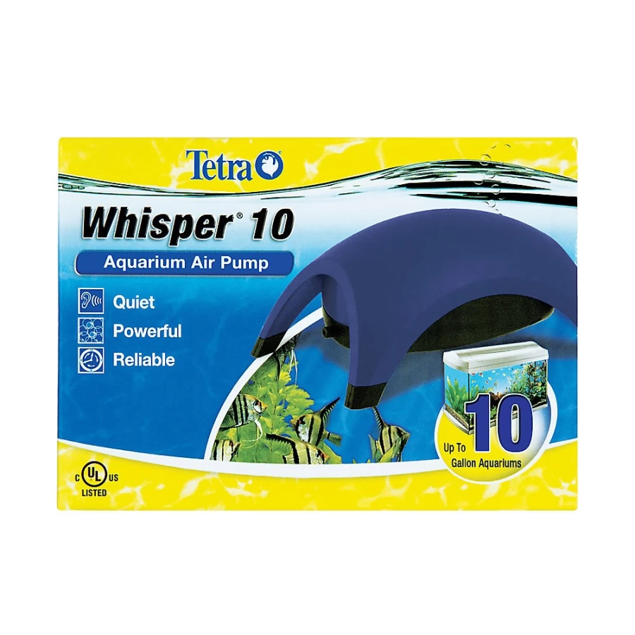 PetSmart Tetra Whisper Quiet Aquarium Air Pump for Fish Tanks – Reliable Oxygenation with Low Noise