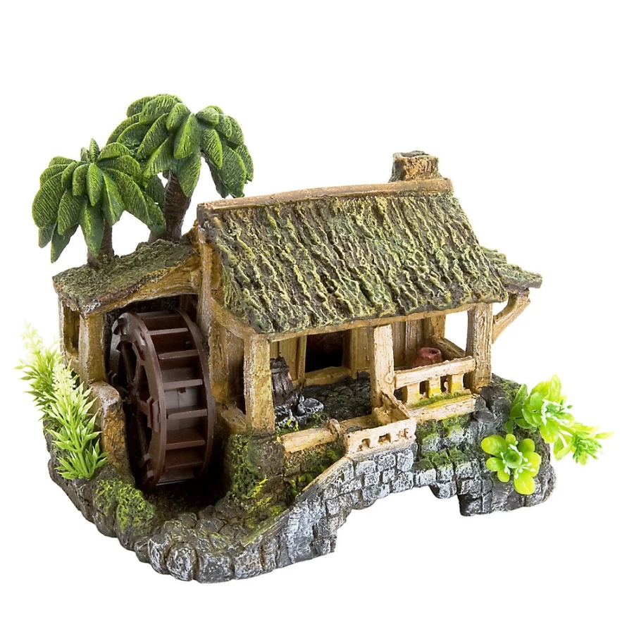 PetSmart Top Fin Tropical Beach Hut Fish Tank Decoration for Aquarium