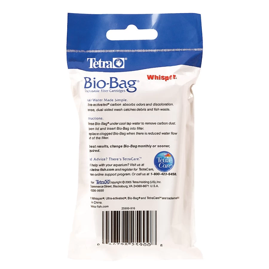 PetSmart Tetra Whisper Bio Bag Cartridges for Aquarium Filtration