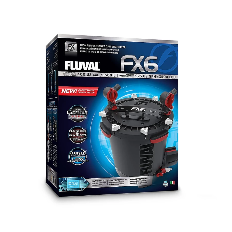 PetSmart Fluval FX6 High-Performance Canister Filter for Aquariums – Advanced Filtration System