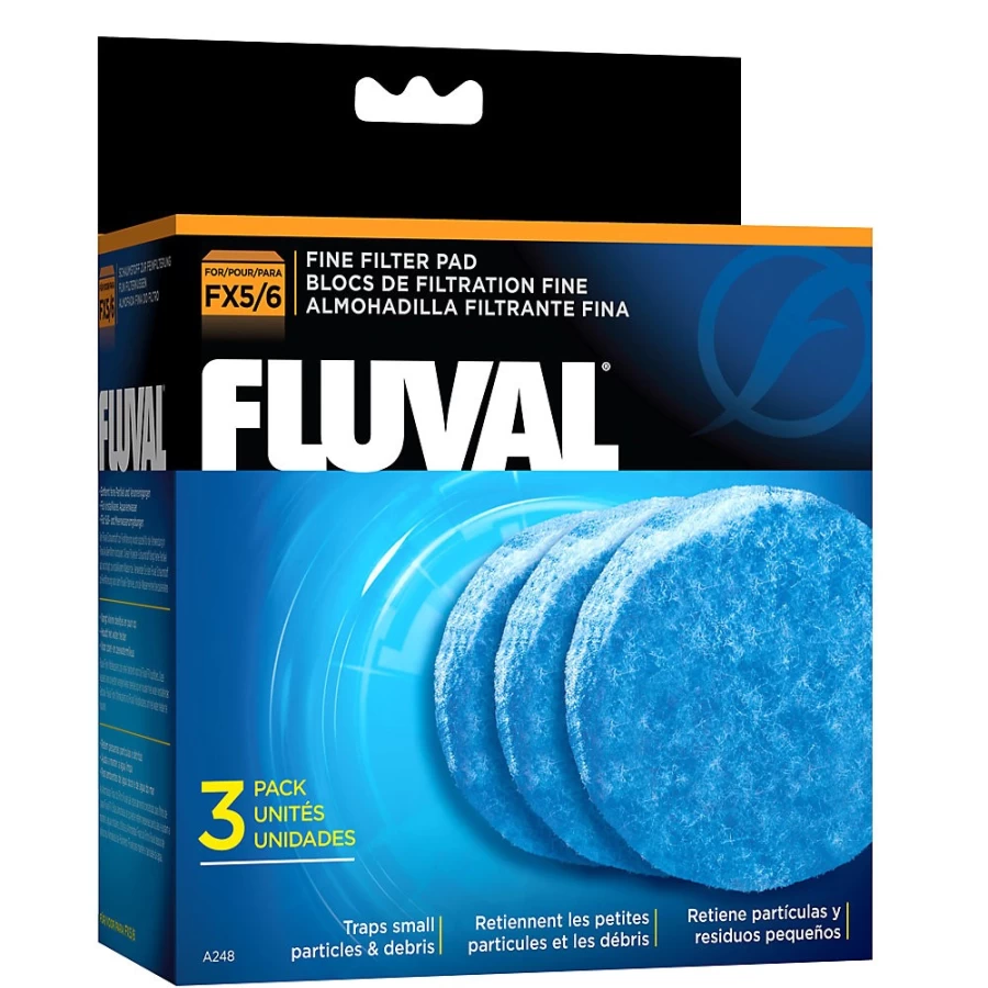 Fluval FX5 Medium-Fine Filter Pad Replacement for Aquarium - PetSmart Water Filter Media