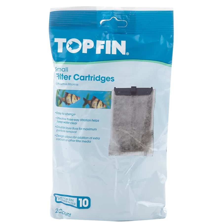 PetSmart Top Fin Small Aquarium Filter Cartridge Replacement for Fish Tank Cleaning