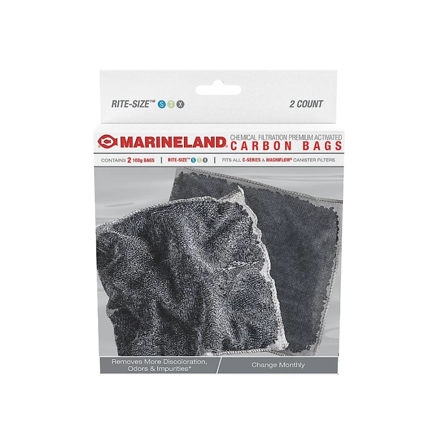 PetSmart Marineland Premium Activated Carbon Filter Bags for Aquarium Water Clarity