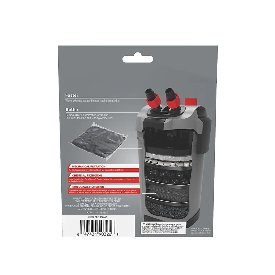 PetSmart Marineland Premium Activated Carbon Filter Bags for Aquarium Water Clarity