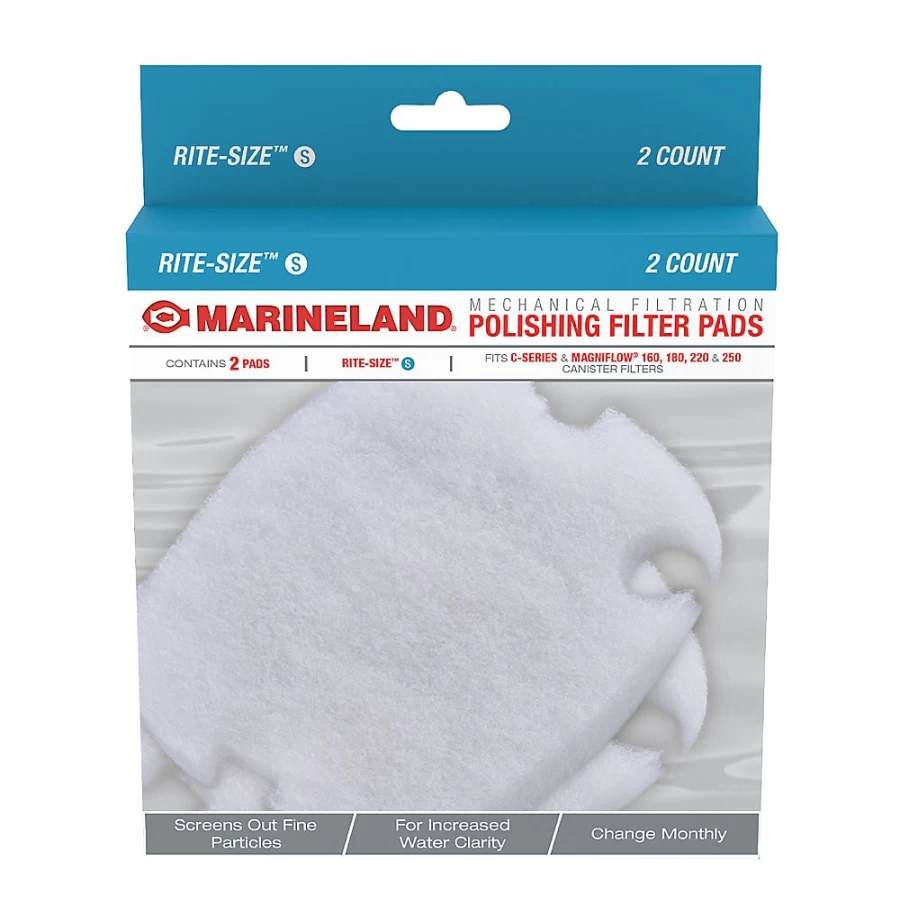 PetSmart Marineland C160/220 Aquarium Polishing Filter Pads for Crystal Clear Water