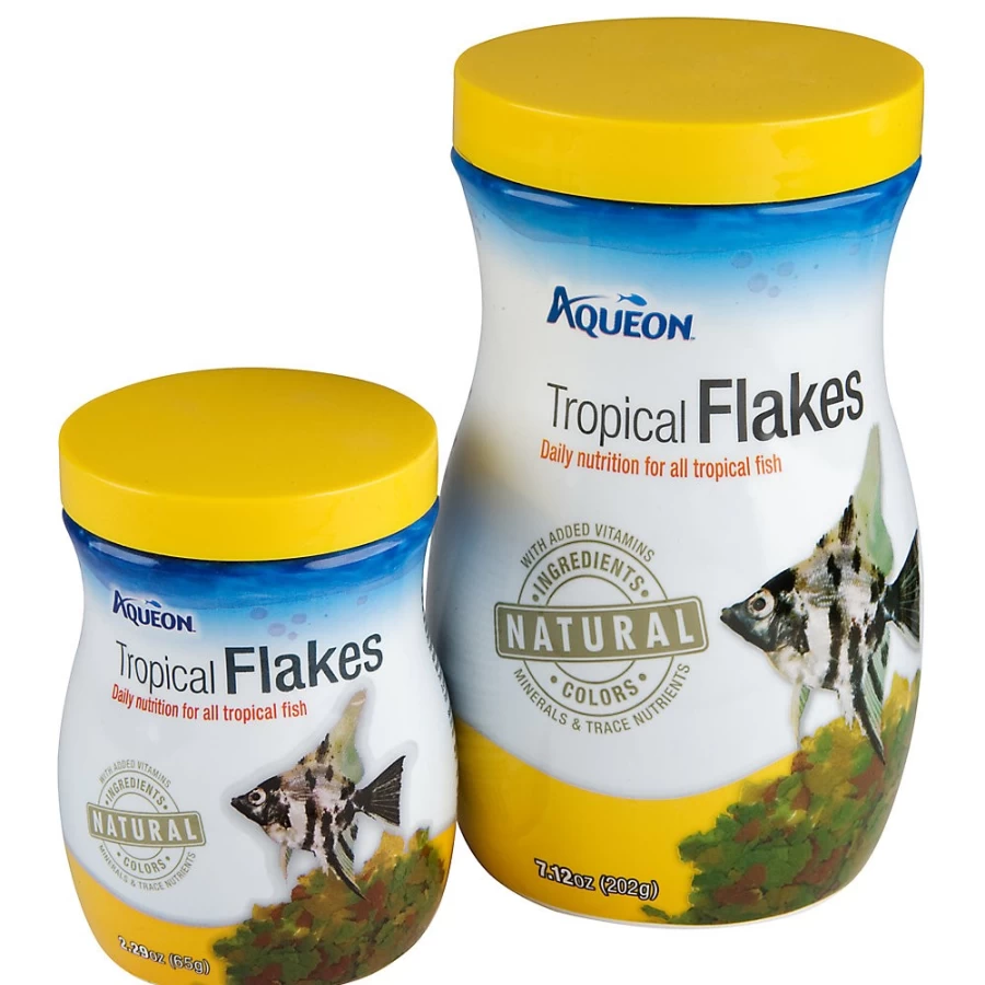 PetSmart Aqueon Tropical Fish Food - Color Enhancing Flakes for Vibrant, Healthy Fish