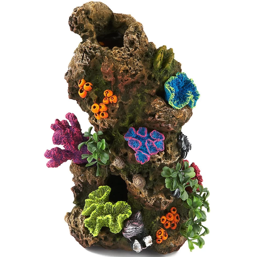 PetSmart Top Fin CoralPlant Rocky Ornament for Aquarium Decor