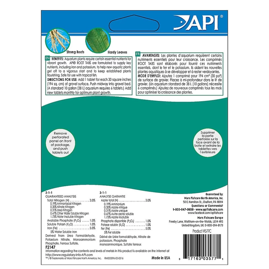 PetSmart API Root Tabs for Freshwater Aquarium Plants | Premium Fertilizer for Healthy Growth