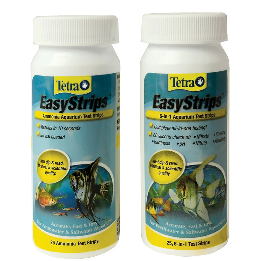 PetSmart Tetra 6-in-1 Aquarium Water Test Strips for Freshwater & Saltwater Fish Tanks