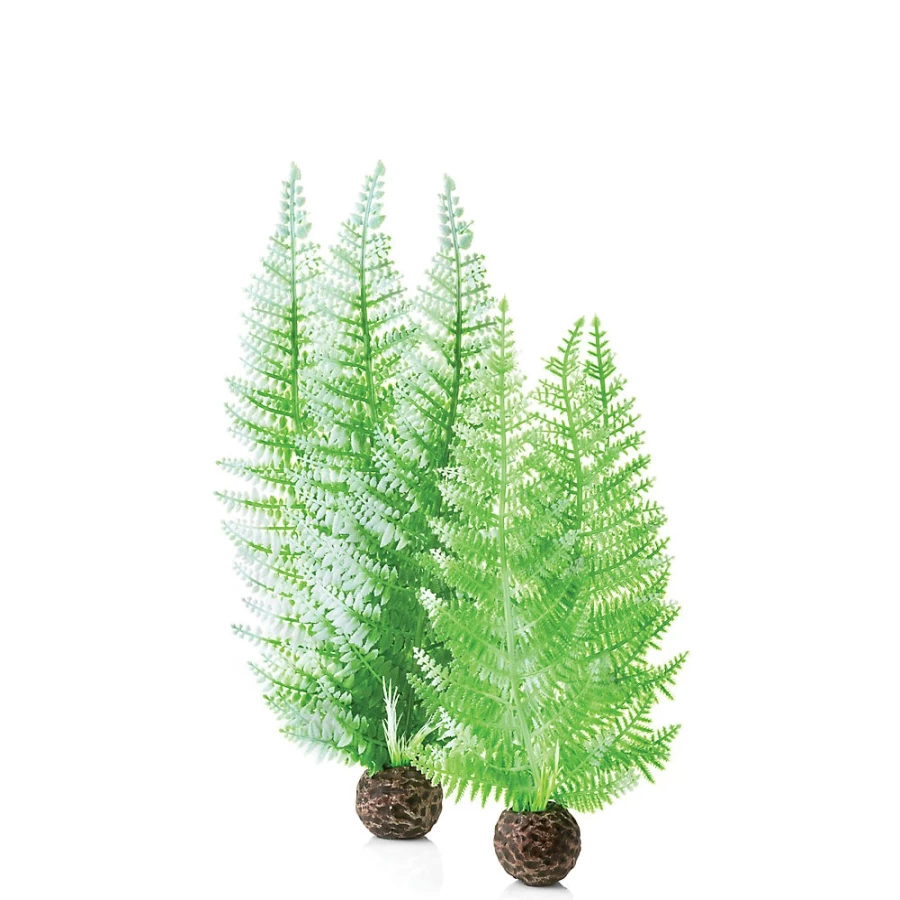 PetSmart biOrb Winter Artificial Aquarium Fern Set - 12 Fake Plants for Fish Tank Decor
