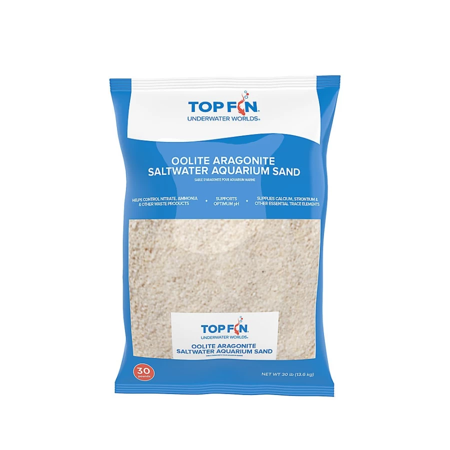 PetSmart Top Fin Aragonite Aragamax Oolite Sand for Aquariums - Premium Marine Substrate