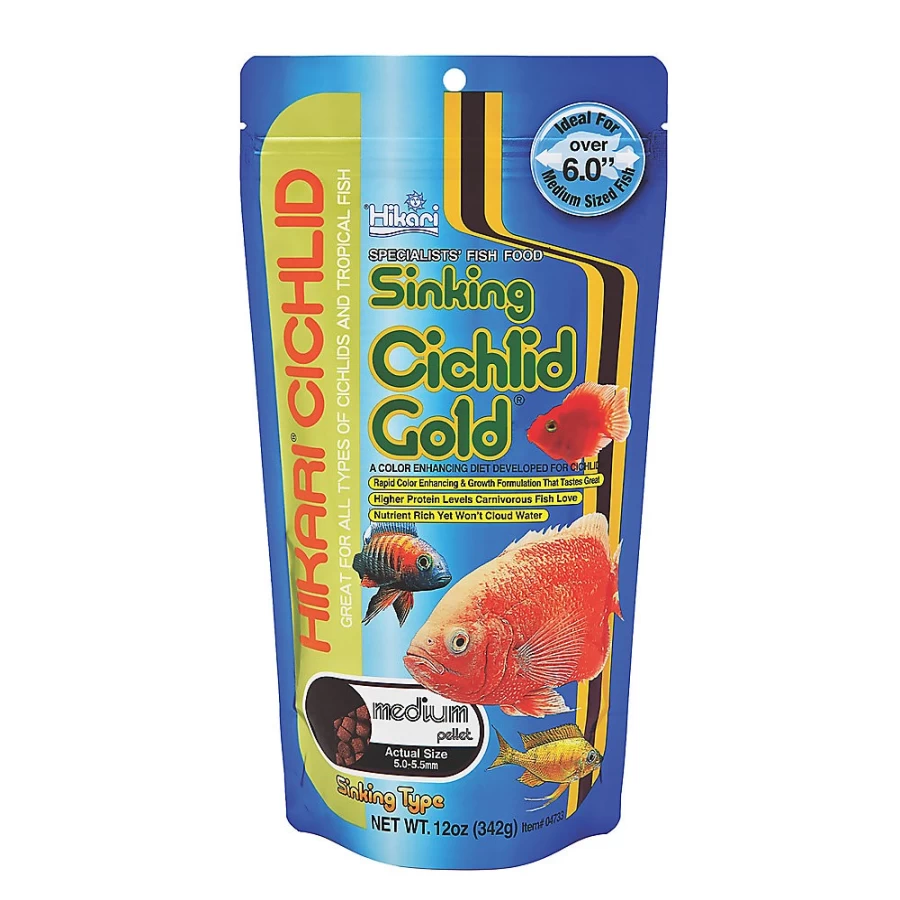 Premium Hikari Sinking Pellets for Cichlid & Goldfish - High Protein PetSmart Aquatic Food