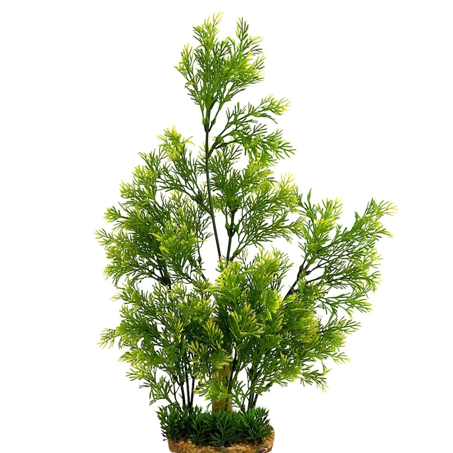 PetSmart Top Fin 16-Inch Artificial Hedge Aquarium Plant for Fish Tank Decoration