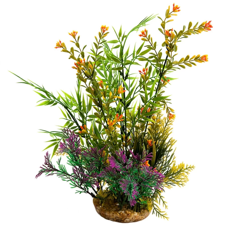 PetSmart Top Fin Calypso Artificial Aquarium Plant - 12 Inch, Realistic Silk Fake Underwater Decor for Fish Tanks
