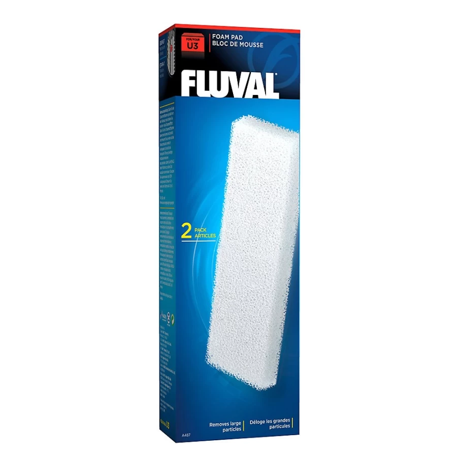 Fluval U3 Underwater Filter Replacement Foam Pads - Compatible with Fluval U3 Filters - PetSmart Aquarium Supplies