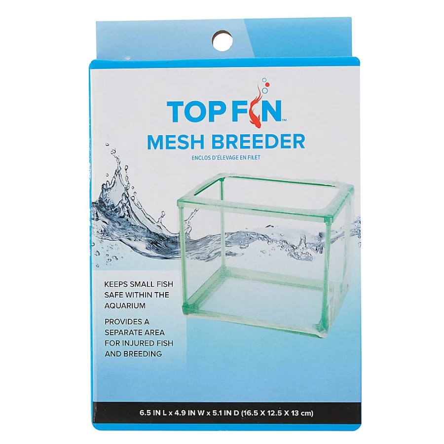 PetSmart Top Fin Aquarium Mesh Breeding Box - Safe Fish Fry & Shrimp Nursery Tank