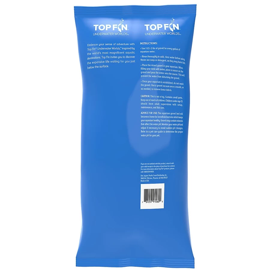 PetSmart Top Fin Premium Brown & White Aquarium Gravel for Fish Tanks