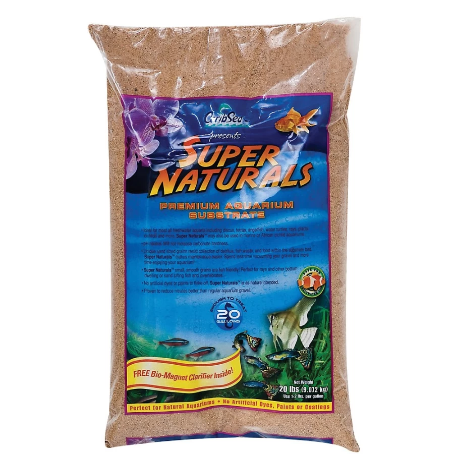 PetSmart CaribSea Super Naturals Premium Aquarium Substrate - Natural Sand & Gravel for Fish Tanks