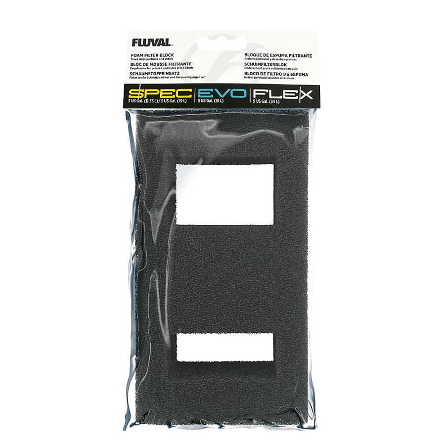PetSmart Fluval SPEC Aquarium Replacement Filter Foam Block for Optimal Water Filtration
