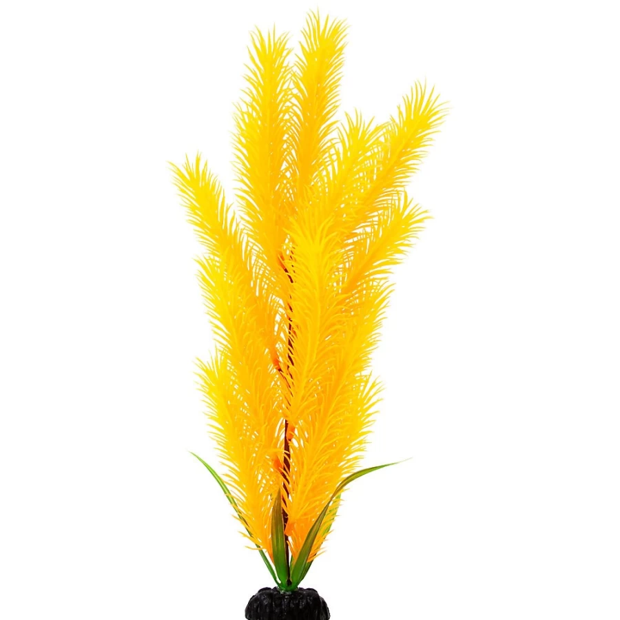 PetSmart Top Fin 12-Inch Artificial Aquarium Plants for Fish Tank Decor, Green Hair Grass, Set of 12