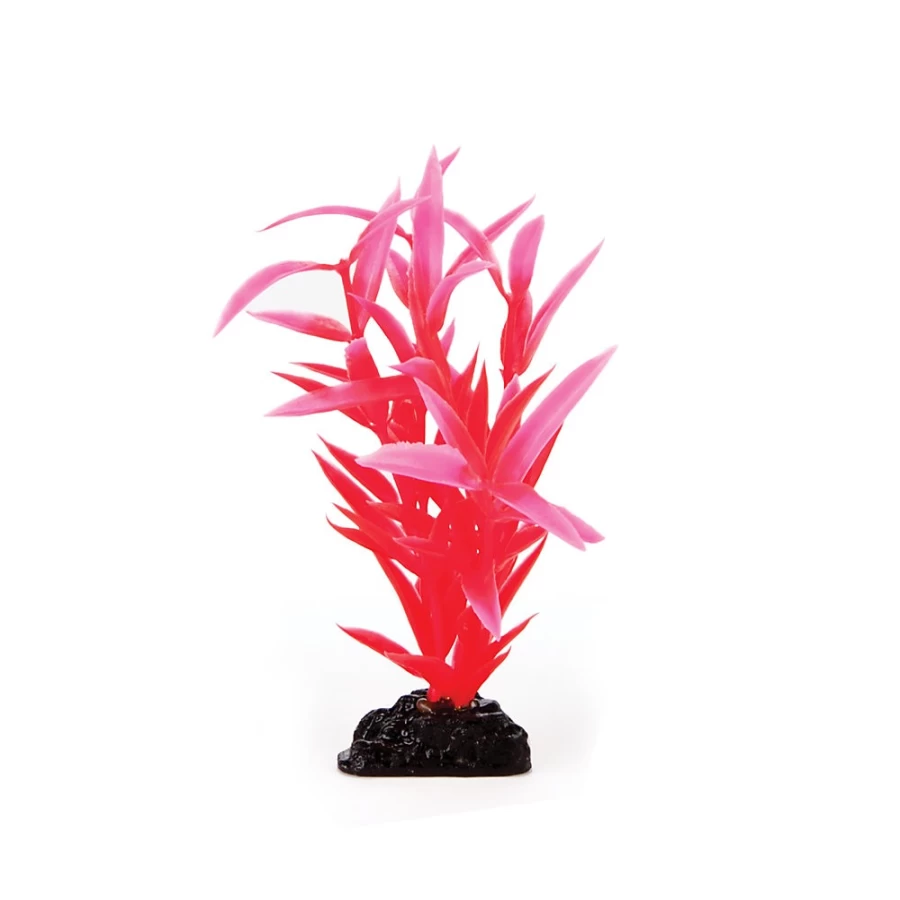 PetSmart Top Fin Artificial Mini Leaf Aquarium Plants - Set of 4 Realistic Plastic Aquatic Plants for Fish Tanks