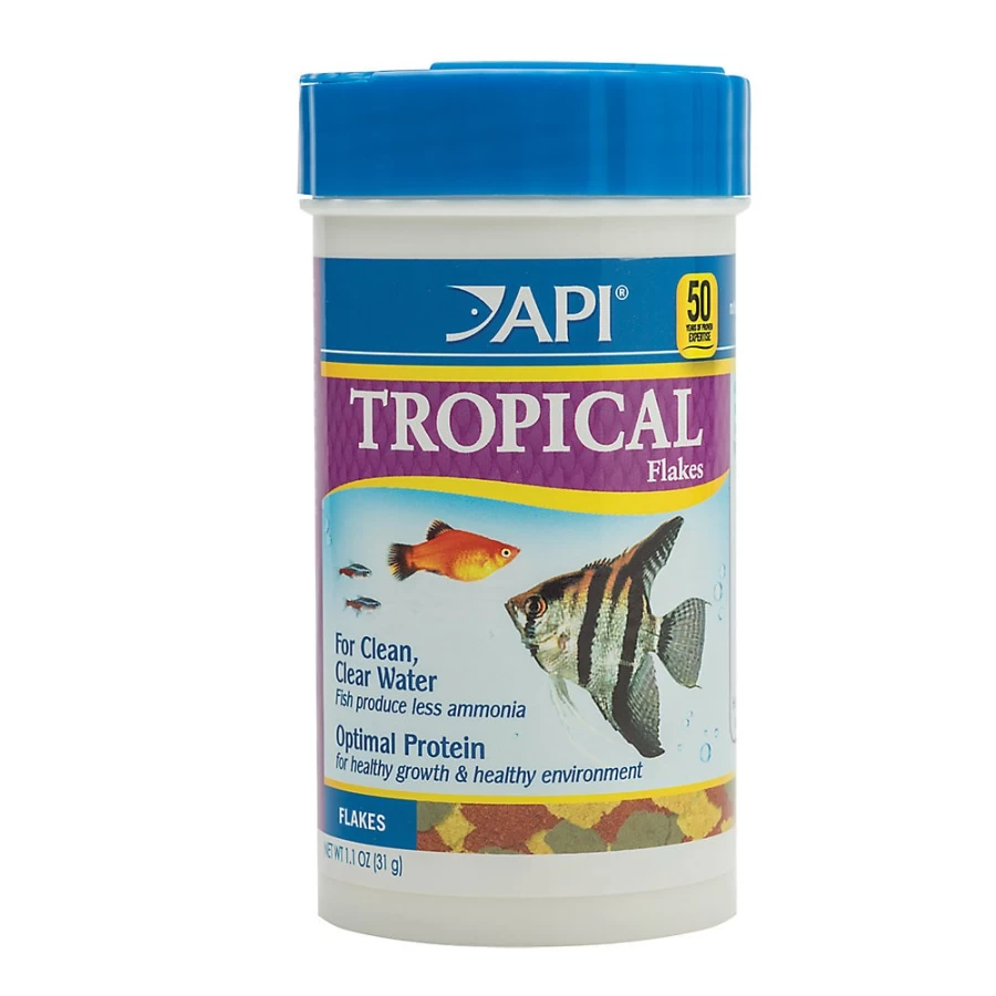 PetSmart API Tropical Community Fish Flakes - Premium Tropical Fish Food for Healthy Aquarium Fish