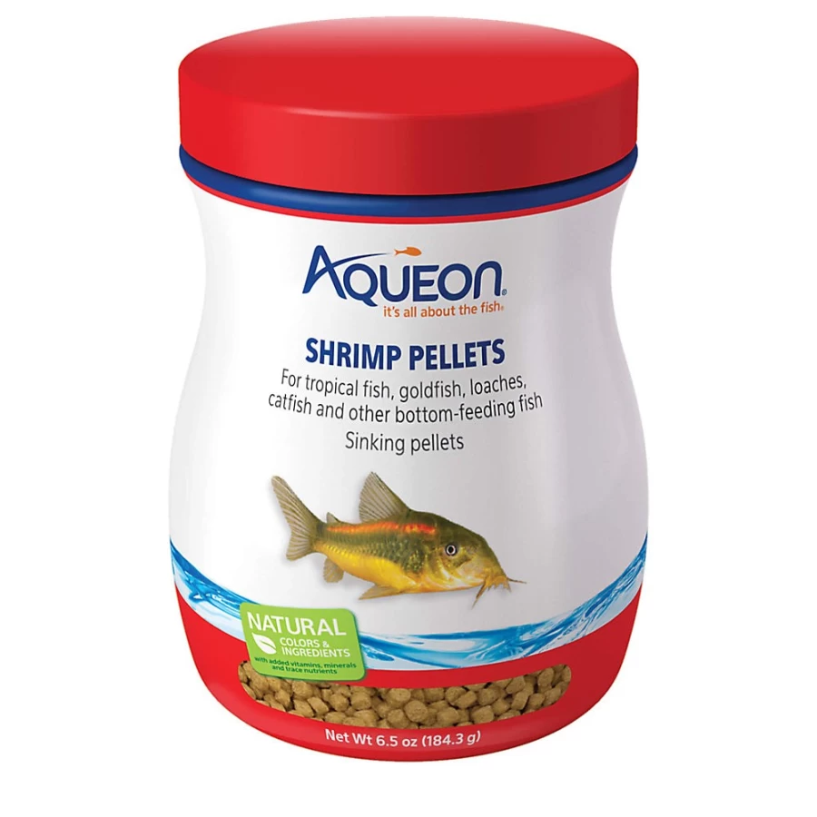 PetSmart Aqueon Shrimp Pellets - Premium Sinking Fish Food for Tropical Fish & Shrimp