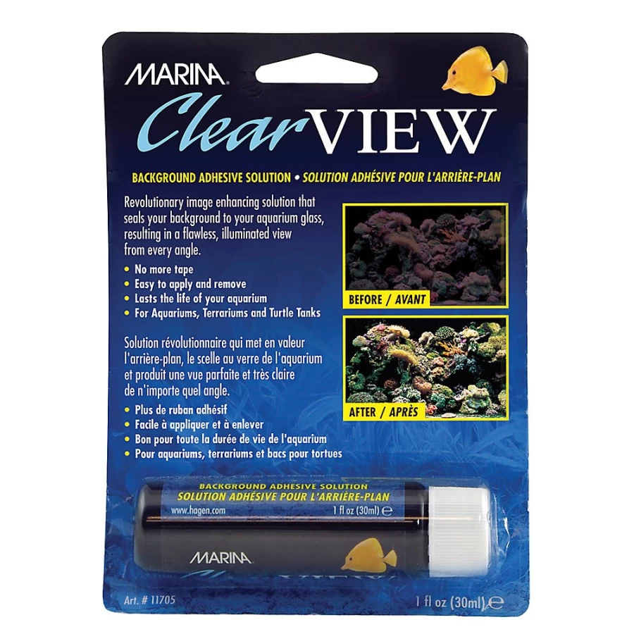 PetSmart Marina ClearView Aquarium Background Adhesive Solution for Fish Tanks