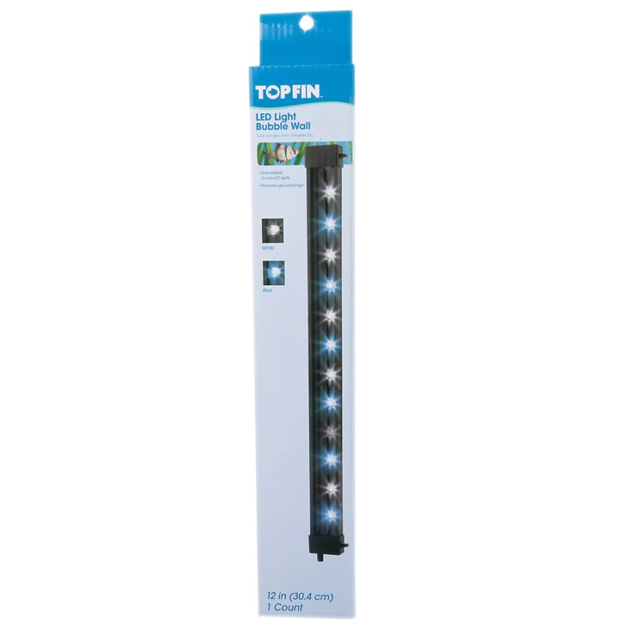 PetSmart Top Fin LED Bubble Wall Aquarium Light for Fish Tanks