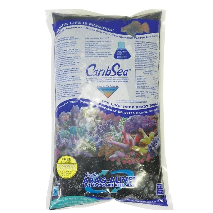 PetSmart CaribSea Aragonite Hawaiian Black Sand for Aquarium - Premium Black Substrate for Fish Tanks